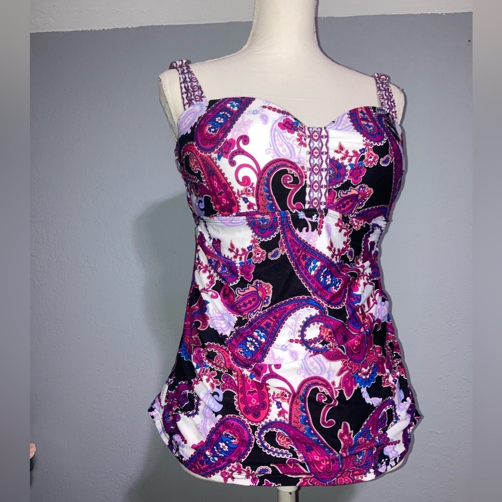 ALEX MARIE Swimsuit tankini w built/In underwire bra